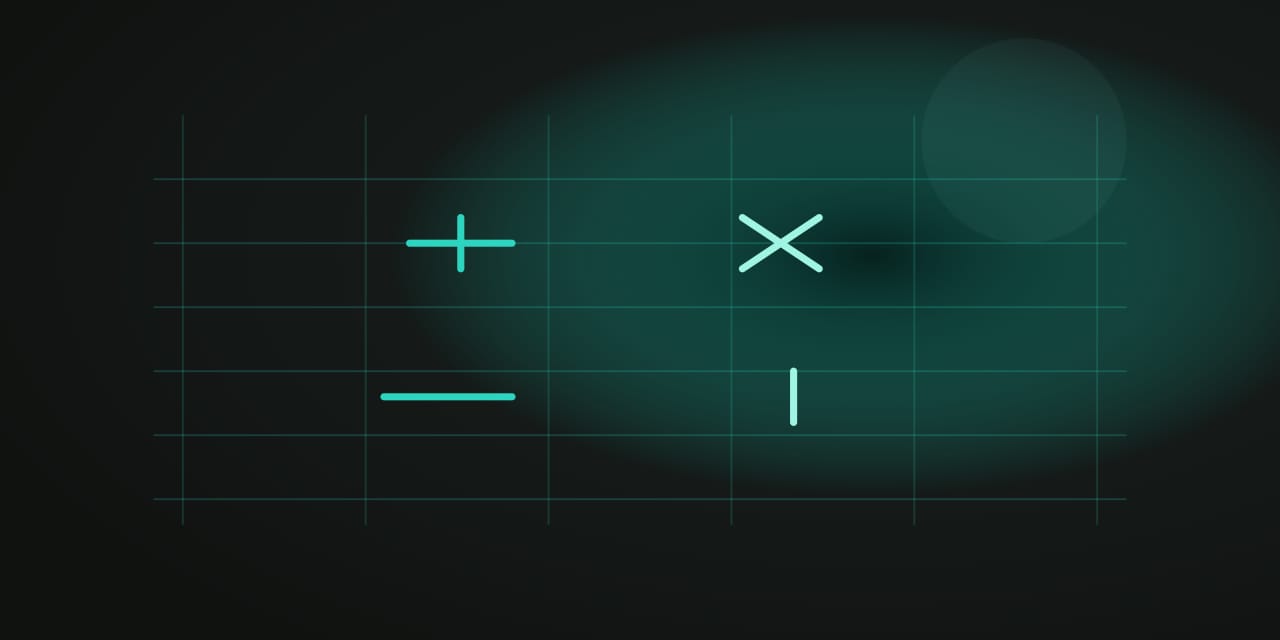 A dark lattice with four thin cyan beacon marks and numbered coverage counts